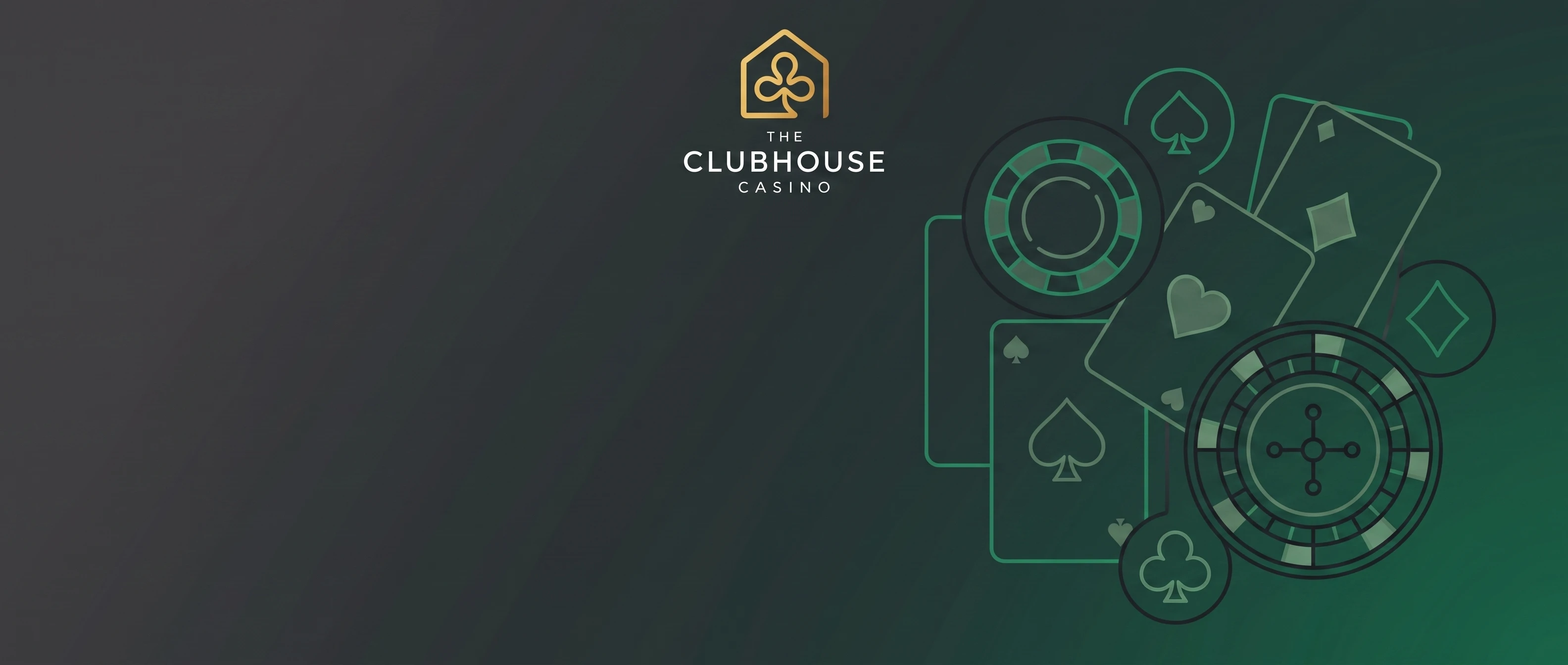 Clubhouse Casino Australia welcome offer with casino cards and chips